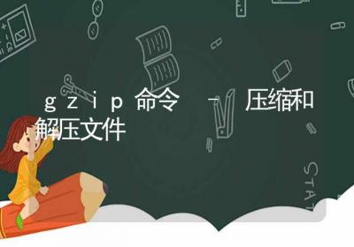 gzip命令-压缩和解压文件-Linux命令大全ROED容易得分享