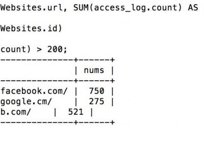 SQL HAVING 子句-SQL命令大全ROED容易得分享