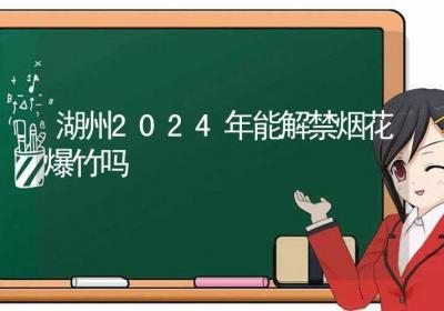 湖州2024年能解禁烟花爆竹吗-ROED容易得分享