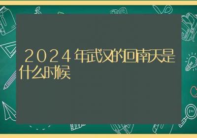 2024年武汉的回南天是什么时候-ROED容易得分享