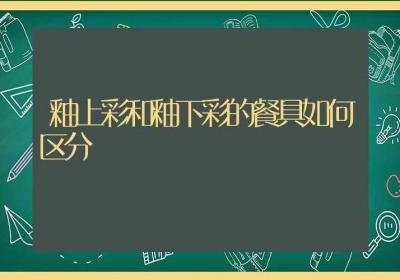 釉上彩和釉下彩的餐具如何区分-ROED容易得分享