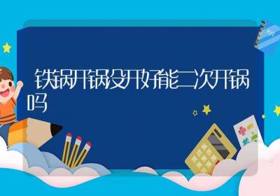 铁锅开锅没开好能二次开锅吗-ROED容易得分享