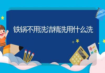 铁锅不用洗洁精洗用什么洗-ROED容易得分享