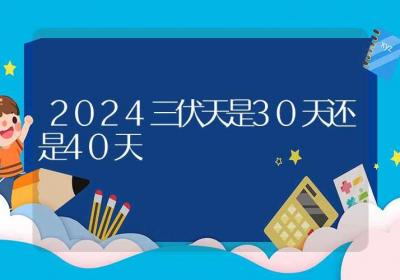 2024三伏天是30天还是40天-ROED容易得分享